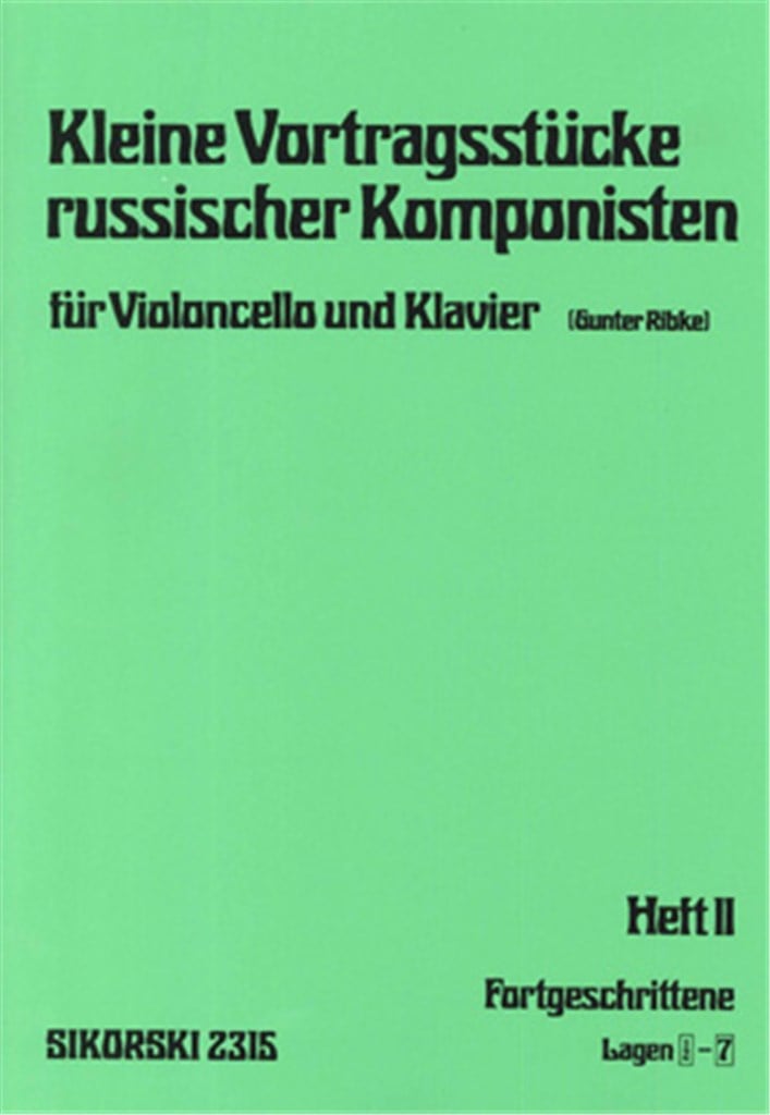 Kleine Vortragsstucke Russischer